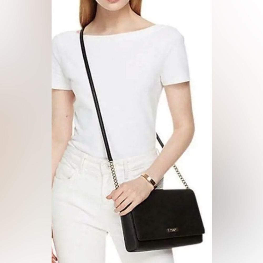 Kate Spade New York Tilden Place Alek Black Leather Womens Crossbody​